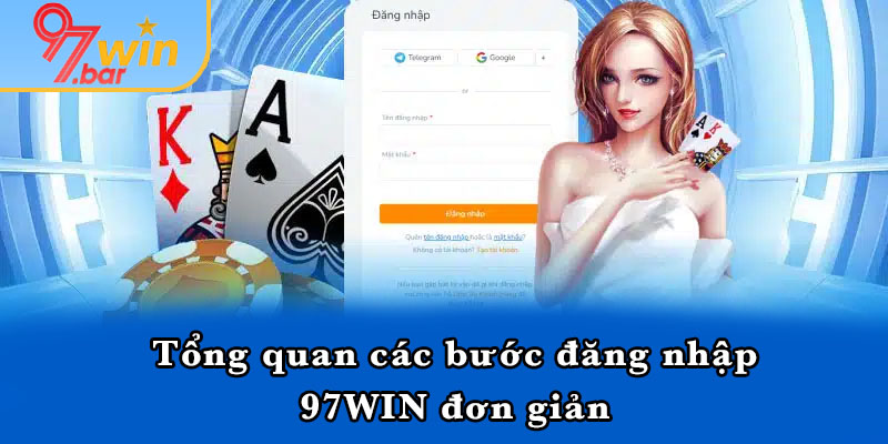 Tổng quan các bước đăng nhập 97WIN đơn giản